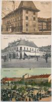 15 db RÉGI magyar városképes lap, vegyes minőség / 15 pre-1945 Hungarian town-view postcards, mixed ...