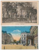 15 db RÉGI magyar városképes lap, vegyes minőség / 15 pre-1945 Hungarian town-view postcards, mixed ...