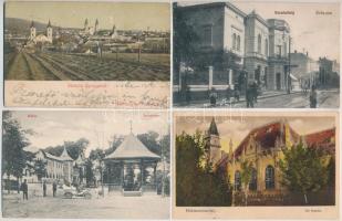 15 db RÉGI magyar városképes lap, vegyes minőség / 15 pre-1945 Hungarian town-view postcards, mixed quality