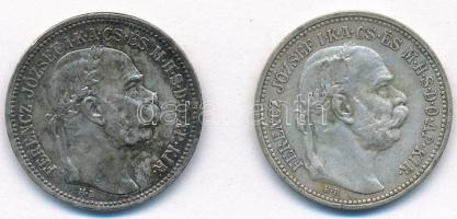 1912KB-1915KB 1K Ag "Ferenc József" (2x) T:2 patina Adamo K5.1