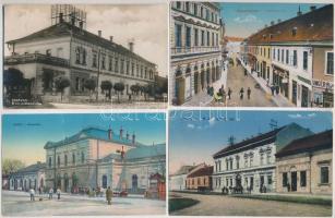 15 db RÉGI magyar városképes lap, vegyes minőség / 15 pre-1945 Hungarian town-view postcards, mixed quality