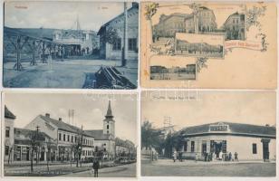 11 db RÉGI magyar városképes lap, vegyes minőség / 11 pre-1945 Hungarian town-view postcards, mixed quality
