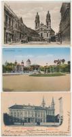 10 db RÉGI magyar városképes lap, vegyes minőség / 10 pre-1945 Hungarian town-view postcards, mixed quality