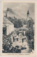 10 db RÉGI magyar városképes lap, vegyes minőség / 10 pre-1945 Hungarian town-view postcards, mixed ...