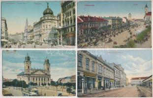 9 db RÉGI magyar városképes lap, vegyes minőség / 9 pre-1945 Hungarian town-view postcards, mixed quality