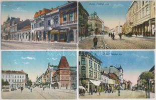 7 db RÉGI magyar városképes lap, vegyes minőség / 7 pre-1945 Hungarian town-view postcards, mixed quality