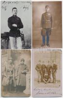 8 db RÉGI első világháborús osztrák-magyar katonai fotó képeslap, vegyes minőség: katonák / 8 WWI K.u.K. (Austro-Hungarian) military photo postcards in mixed quality: soldiers