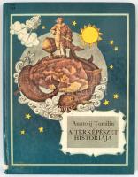 Anatolij Tomilin: A térképészet históriája. Ford.:  Lorschy Katalin. Jurij Szmolnyikov rajzaival. Bp.-Moszkva,1989,Móra-Raduga. Kiadói kartonált papírkötés, intézményi bélyegzővel.