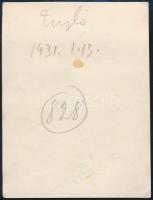 1931 Kinszki Imre (1901-1945) budapesti fotóművész hagyatékából, jelzés nélküli vintage fotó, a szer...