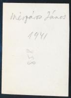 1941 Kinszki Imre (1901-1945) budapesti fotóművész hagyatékából, jelzés nélküli vintage fotó, a szer...