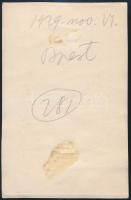 1929 Kinszki Imre (1901-1945) budapesti fotóművész hagyatékából, jelzés nélküli vintage fotó, a szer...