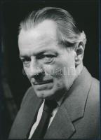 cca 1957 Jávor Pál (1902-1959) színművész portréja, feliratozva, 17,7x12,7 cm
