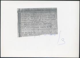 cca 1957 Jávor Pál (1902-1959) színművész portréja, feliratozva, 17,7x12,7 cm