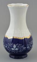 Zsolnay Pompadour mintás váza, kézzel festett, jelzett, apró kopásnyomokkal, m:18 cm