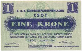 Csót / Hadifogolytábor 1916. augusztus 1. 1K T:I-