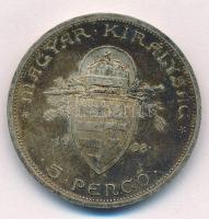 1938. 5P Ag "Szent István" T:2 patina
Adamo P8.1