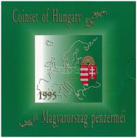 1995. 10f-200Ft (11xklf) forgalmi sor dísztokban, benne 200Ft Ag Deák, Magyarország pénzérméi sorozat T:BU Adamo FO28.2