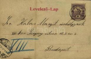 1901 Sopron, Deák tér, SVEV villamosa (fl)