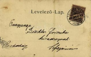 1901 Szombathely, Piac tér. Kiadja Knebel cs. és kir. udv. fényképész