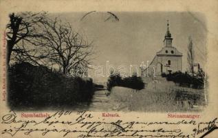 1901 Szombathely, Steinamanger; Kálvária. Kiadja Knebel cs. és kir. udv. fényképész