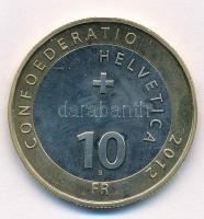 Svájc 2012. 10Fr "Tehén viadal" T:1-,2
Switzerland 2012. 10 Francs "Cow fighting&quo...