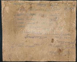 cca 1905 Katonai csoportkép, kartonra ragasztva, hátoldalon nevek, évszámok, 20x24 cm