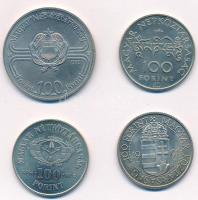 1982. 100Ft Cu-Ni "Labdarúgó világbajnokság 1982" + 1984. 100Ft Cu-Ni "Kőrösi Csoma S...