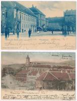 2 db RÉGI magyar városképes lap: Szekszárd és Székesfehérvár / 2 pre-1902 Hungarian town-view postcards