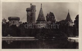 1932 Laxenburg, Franzensburg / castle, lake + Schlossrestaurant Laxenburg cancellation (EK)