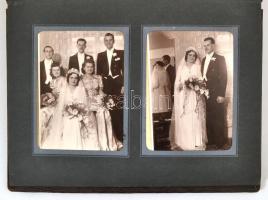 Fotóalbum, amelyben 48 db privát fénykép található, kb. 1910 és 1945 között készültek, az album is j...