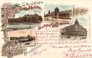 1899 Budapest régi Nemzeti színházzal Litho