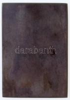 Osztrák-Magyar Monarchia 1915. "Heldentod" Br emlékplakett. Szign.: Karl Perl (45x65mm) T:...