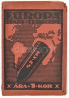 Európa hadi térképe, 1:5 000 000, kiadja: Stoits György, 76×112 cm