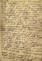 1935 Schvarcz Dávid zsidó KMSZ (közérdekű munkaszolgálatos) levele édesanyjának Schvarcz Dávidnénak ...