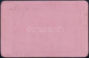 cca 1880 Budapest, Zugliget, keményhátú fotó Klösz György műterméből, 7×10,5 cm