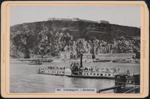 cca 1890 Budapest, Gellért-hegy, keményhátú fotó, Stengel & Co., 11×16 cm
