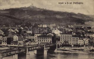 1918 Urfahr a. D. (Linz) mit Pöstlingberg / general view, hill