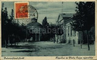 1933 Balatonfüred-fürdő, Kápolna, Blaha Lujza nyaraló. TCV card