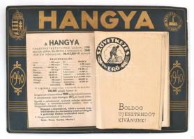 1940 Hangya asztali naptára, sok érdekes képpel. A papír a kartonról részben elvált, pár lap gyűrött.
