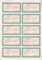 Budapest 1998. "Ikarus" törzsrészvénye 1000Ft-ról, szelvényekkel T:I