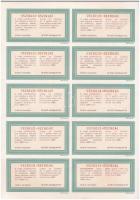 Budapest 1998. "Ikarus" törzsrészvénye 10.000Ft-ról, szelvényekkel T:I