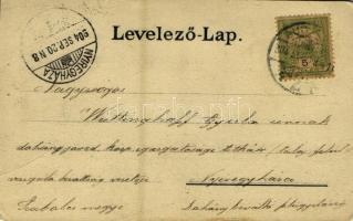 1904 Budapest I. Buda látképe az új halász-lépcsővel. Ganz Antal No. 19.