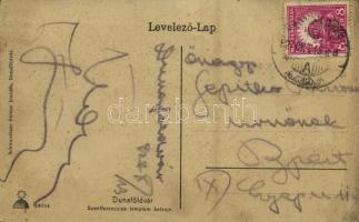 1927 Dunaföldvár, Szentferenciek templom belseje (EK)