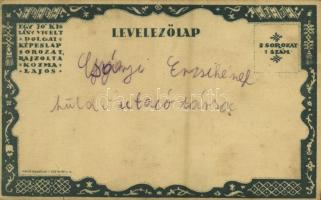 Fogkefe. Egy jó kislány viselt dolgai I. sorozat 1. szám / Toothbrush. Hungarian art postcard s: Koz...