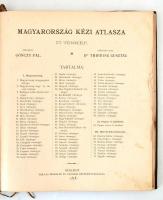 Magyarország kézi atlasza. 75 térkép. Tervezte Gönczy Pál. Szövegét írta: Dr. Thirring Gusztáv. Bp.,...