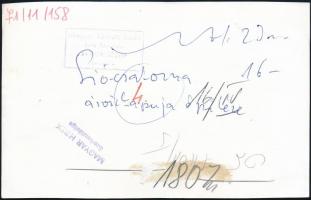 cca 1971 A Sió torkolati mű (Szekszárd-Bogyiszló) építése, Magyar Hírek feliratozott sajtófotó, 11×1...