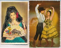 2 db modern spanyol folklór lap / 2 modern Spanish folklore cards