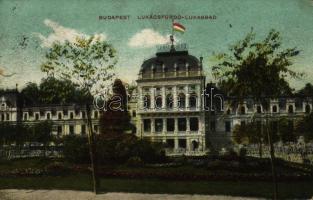 1913 Budapest II. Lukács fürdő (szakadás / tear)