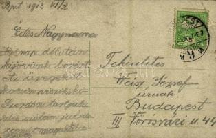 1913 Budapest II. Lukács fürdő (szakadás / tear)