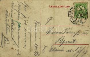 1911 Temesvár, Timisoara; Losonczi tér, Gazdasági Bank, templom / square, bank, church (fl)